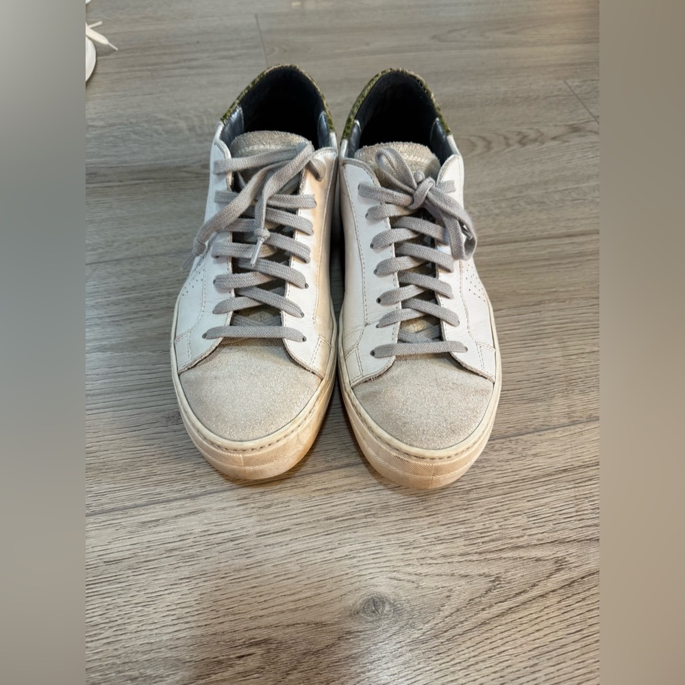 P448 white sneakers